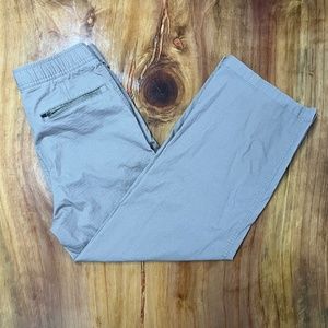 Vuori Women's Ripstop Capri XS Drawstring Cotton Wide leg Athletic EUC J3-16